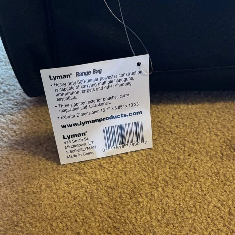 Black Lyman Range Bag